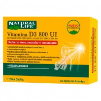 NATURAL LIFE VITAMINA D3 30CAP