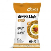 WAKAS FIDEOS ARROZ Y MAIZ 400G